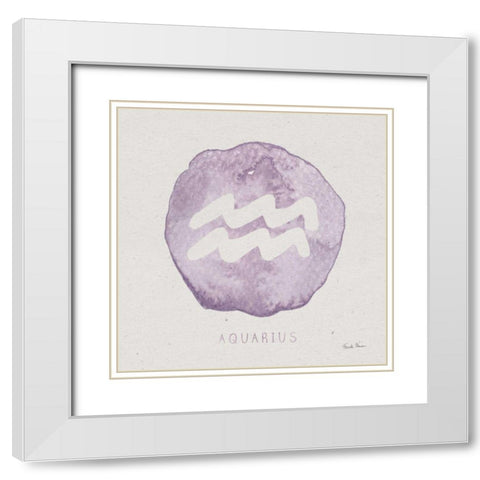 Mystic Zodiac XI White Modern Wood Framed Art Print with Double Matting by Zaman, Farida