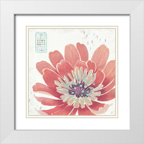 Happy Meadow IX White Modern Wood Framed Art Print with Double Matting by Brissonnet, Daphne
