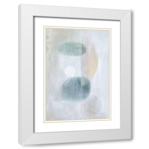 Obscurity I White Modern Wood Framed Art Print with Double Matting by Nai, Danhui