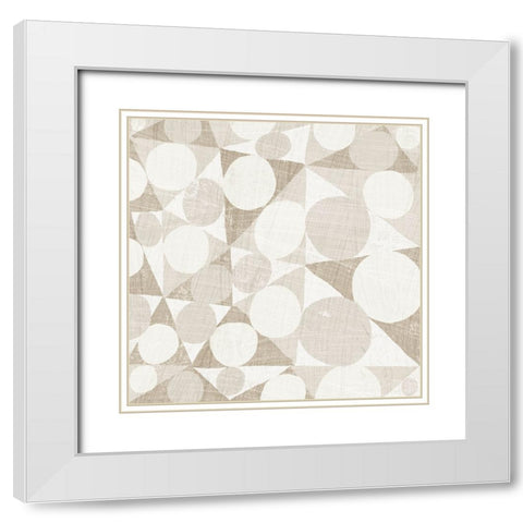 Spotty I White Modern Wood Framed Art Print with Double Matting by Mullan, Michael