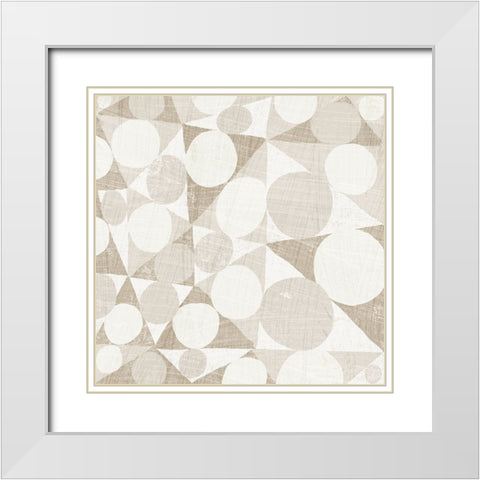 Spotty I White Modern Wood Framed Art Print with Double Matting by Mullan, Michael