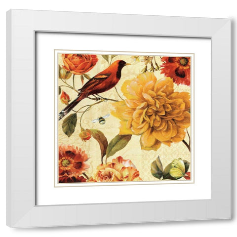 Rainbow Garden Spice II White Modern Wood Framed Art Print with Double Matting by Audit, Lisa