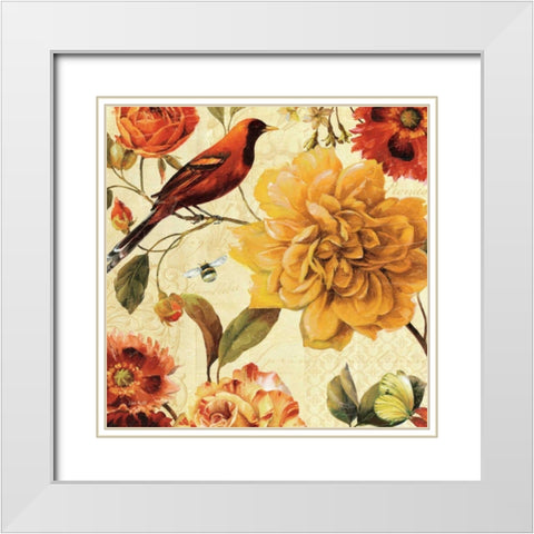 Rainbow Garden Spice II White Modern Wood Framed Art Print with Double Matting by Audit, Lisa