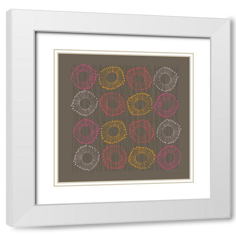 Main Street Twirled Rich White Modern Wood Framed Art Print with Double Matting by Warrick, Cheryl