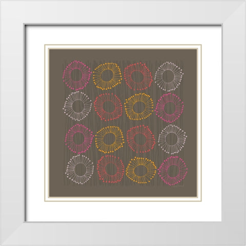 Main Street Twirled Rich White Modern Wood Framed Art Print with Double Matting by Warrick, Cheryl