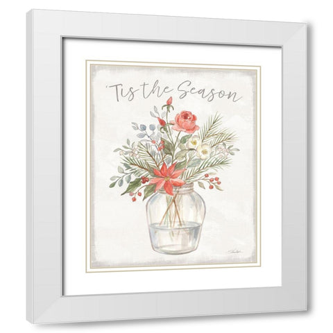 Woodland Christmas IV White Modern Wood Framed Art Print with Double Matting by Vassileva, Silvia