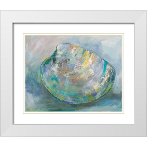 Beach Comber I White Modern Wood Framed Art Print with Double Matting by Vertentes, Jeanette