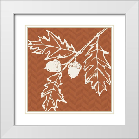Autumn Tones V White Modern Wood Framed Art Print with Double Matting by Tavoletti, Anne