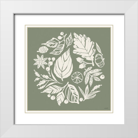 Autumn Tones X White Modern Wood Framed Art Print with Double Matting by Tavoletti, Anne