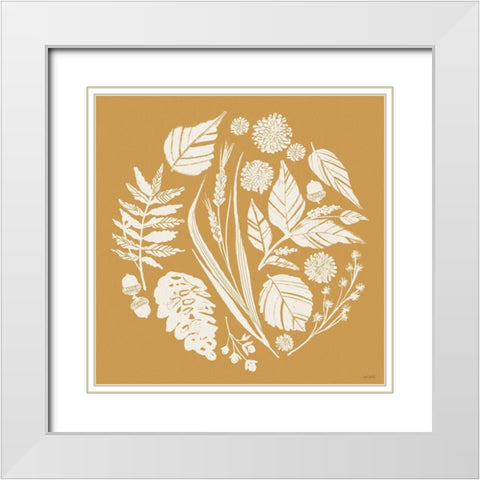 Autumn Tones XI White Modern Wood Framed Art Print with Double Matting by Tavoletti, Anne