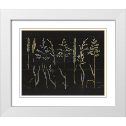 Herbal Botanical VII Black Wood No Words White Modern Wood Framed Art Print with Double Matting by Wild Apple Portfolio