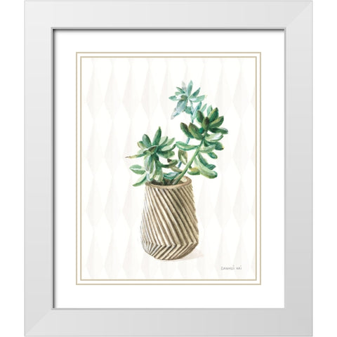 Desert Greenhouse X Subtle White Modern Wood Framed Art Print with Double Matting by Nai, Danhui