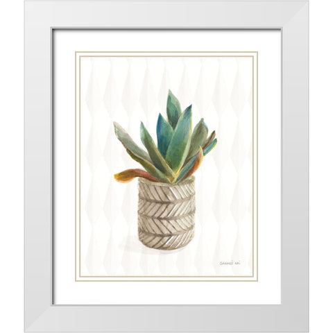 Desert Greenhouse XIII Subtle White Modern Wood Framed Art Print with Double Matting by Nai, Danhui