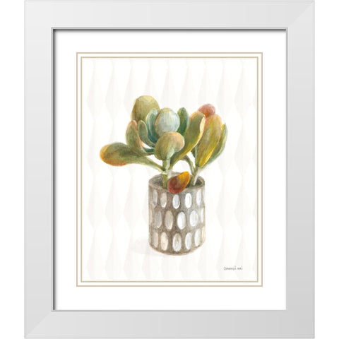 Desert Greenhouse XIV White Modern Wood Framed Art Print with Double Matting by Nai, Danhui