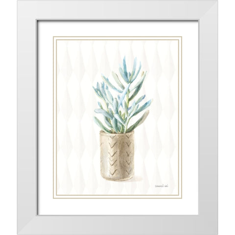 Desert Greenhouse XVII White Modern Wood Framed Art Print with Double Matting by Nai, Danhui