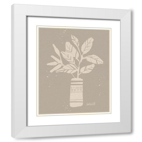 Dreamy Boho Botanical Sketches VI White Modern Wood Framed Art Print with Double Matting by Tavoletti, Anne
