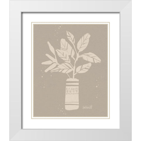 Dreamy Boho Botanical Sketches VI White Modern Wood Framed Art Print with Double Matting by Tavoletti, Anne