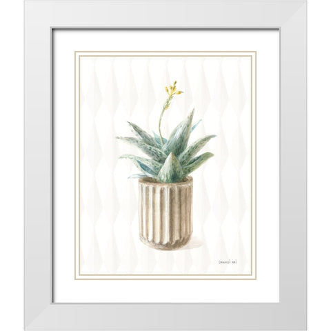 Desert Greenhouse XX White Modern Wood Framed Art Print with Double Matting by Nai, Danhui
