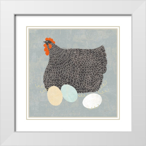 Fresh Eggs II No Words White Modern Wood Framed Art Print with Double Matting by Schlabach, Sue