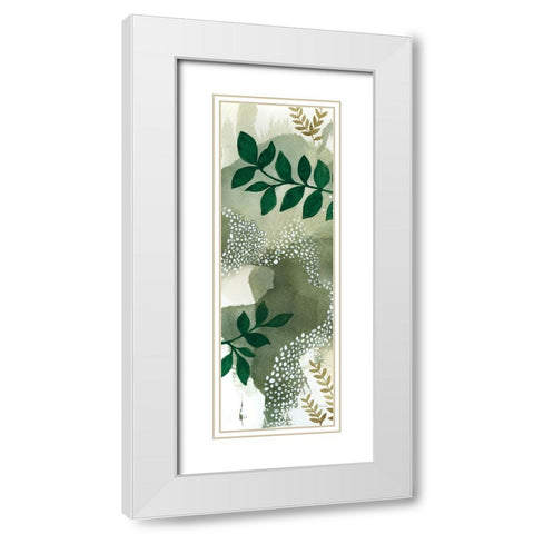 Woodland Walk VIII White Modern Wood Framed Art Print with Double Matting by Horn, Laura