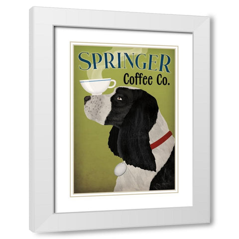 Springer Coffee Co White Modern Wood Framed Art Print with Double Matting by Fowler, Ryan
