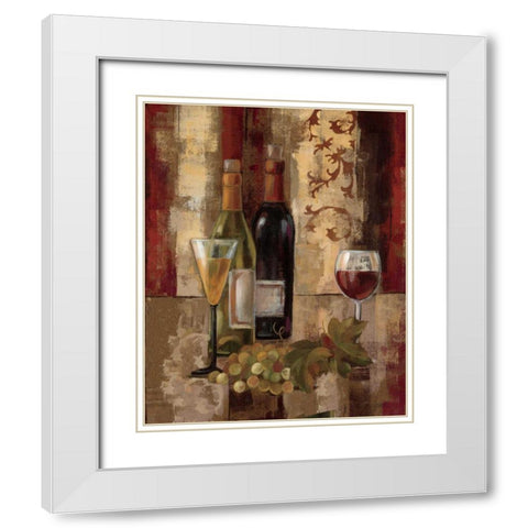 Graffiti and Wine III White Modern Wood Framed Art Print with Double Matting by Vassileva, Silvia