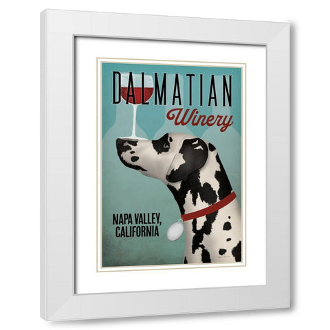 Dalmation Winery White Modern Wood Framed Art Print with Double Matting by Fowler, Ryan