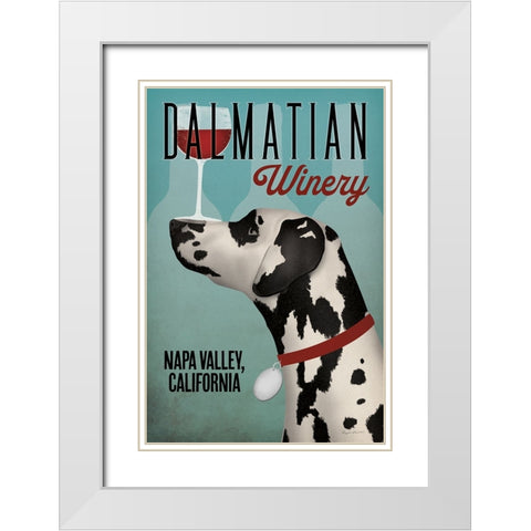 Dalmation Winery White Modern Wood Framed Art Print with Double Matting by Fowler, Ryan