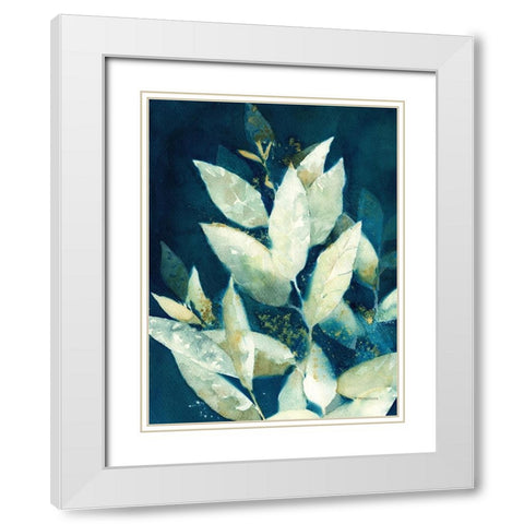 Shower of Gold II White Modern Wood Framed Art Print with Double Matting by Ferguson, Kathy