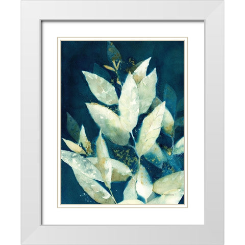 Shower of Gold II White Modern Wood Framed Art Print with Double Matting by Ferguson, Kathy