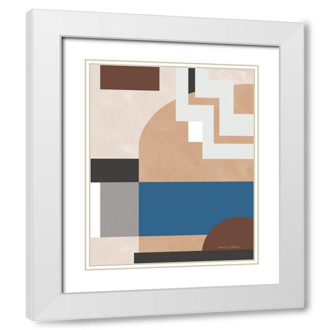 Soft Modern I Gray White Modern Wood Framed Art Print with Double Matting by Gallagher, Megan