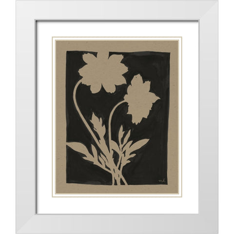 Joyful Spring I Travertine White Modern Wood Framed Art Print with Double Matting by Hershey, Moira