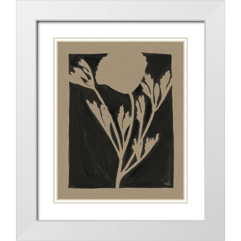 Joyful Spring II Travertine White Modern Wood Framed Art Print with Double Matting by Hershey, Moira