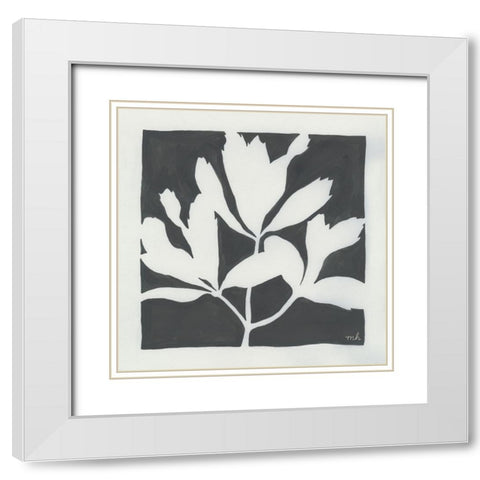 Growing II Gray White Modern Wood Framed Art Print with Double Matting by Hershey, Moira