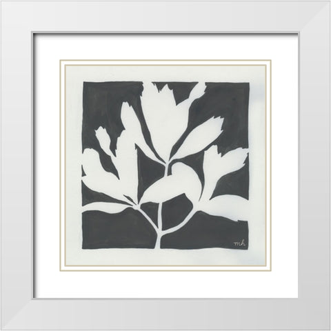 Growing II Gray White Modern Wood Framed Art Print with Double Matting by Hershey, Moira