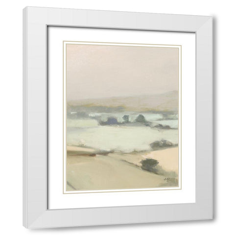 Dream Valley I Light Crop II White Modern Wood Framed Art Print with Double Matting by Purinton, Julia