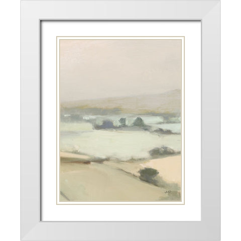 Dream Valley I Light Crop II White Modern Wood Framed Art Print with Double Matting by Purinton, Julia