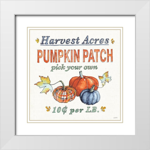 Fall Flair V White Modern Wood Framed Art Print with Double Matting by Tavoletti, Anne