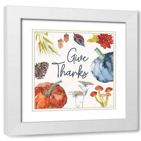 Fall Flair VI White Modern Wood Framed Art Print with Double Matting by Tavoletti, Anne