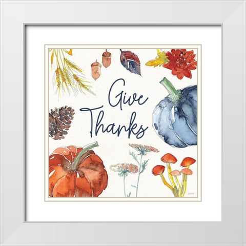 Fall Flair VI White Modern Wood Framed Art Print with Double Matting by Tavoletti, Anne