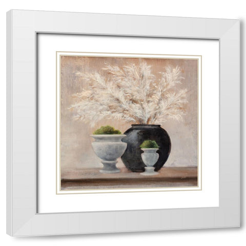 Simple Pleasures Arrangement White Modern Wood Framed Art Print with Double Matting by Purinton, Julia