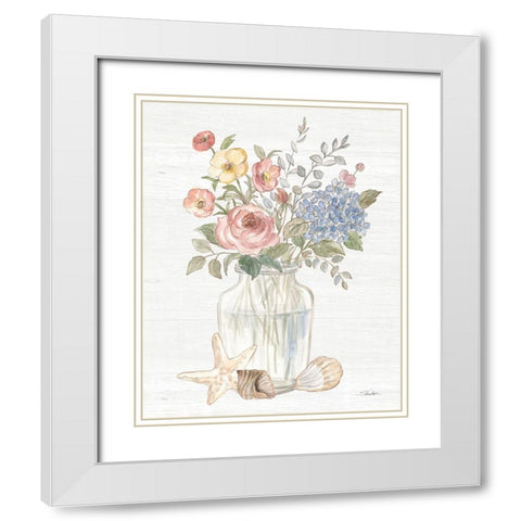 Coastal Cottage IV White Modern Wood Framed Art Print with Double Matting by Vassileva, Silvia