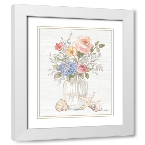 Coastal Cottage V White Modern Wood Framed Art Print with Double Matting by Vassileva, Silvia