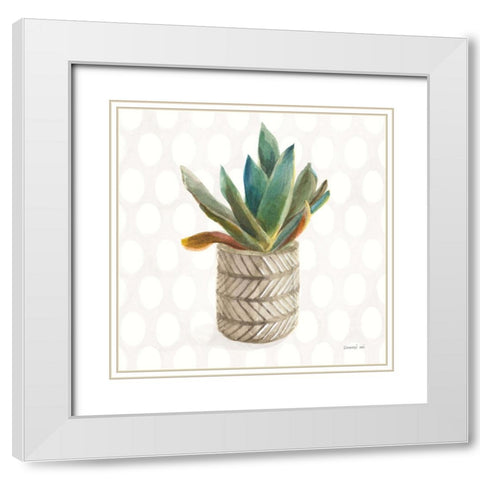 Desert Greenhouse XIII Sq White Modern Wood Framed Art Print with Double Matting by Nai, Danhui