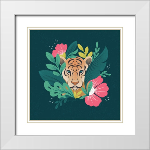 Lush Life IV White Modern Wood Framed Art Print with Double Matting by Graham, Gia