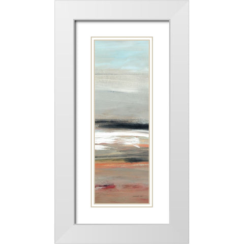 Earth III White Modern Wood Framed Art Print with Double Matting by Nai, Danhui