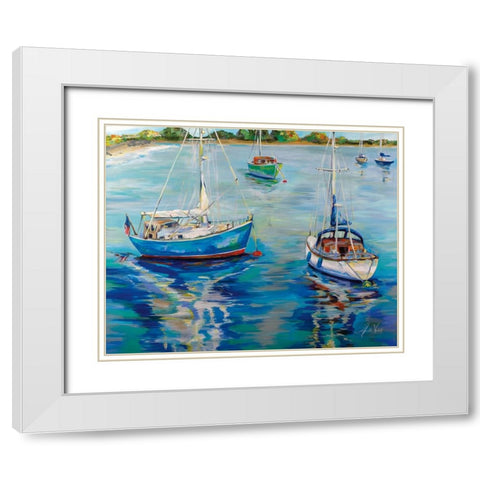In the Cove White Modern Wood Framed Art Print with Double Matting by Vertentes, Jeanette