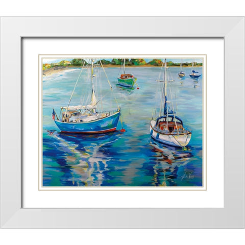 In the Cove White Modern Wood Framed Art Print with Double Matting by Vertentes, Jeanette