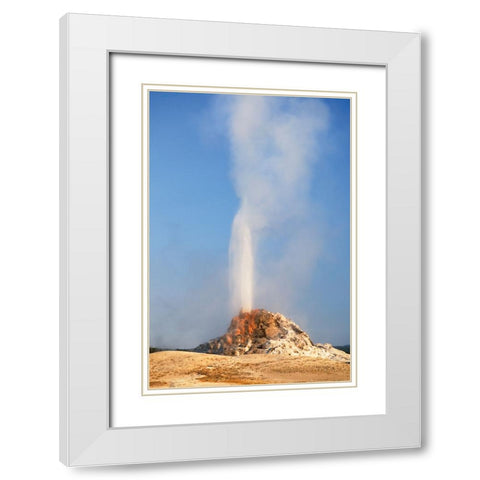 White Dome Geyser White Modern Wood Framed Art Print with Double Matting by Majchrowicz, Alan
