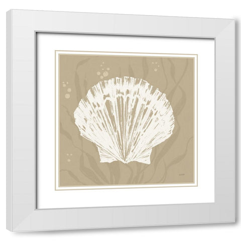 Seaside Style XV Shell White Modern Wood Framed Art Print with Double Matting by Tavoletti, Anne